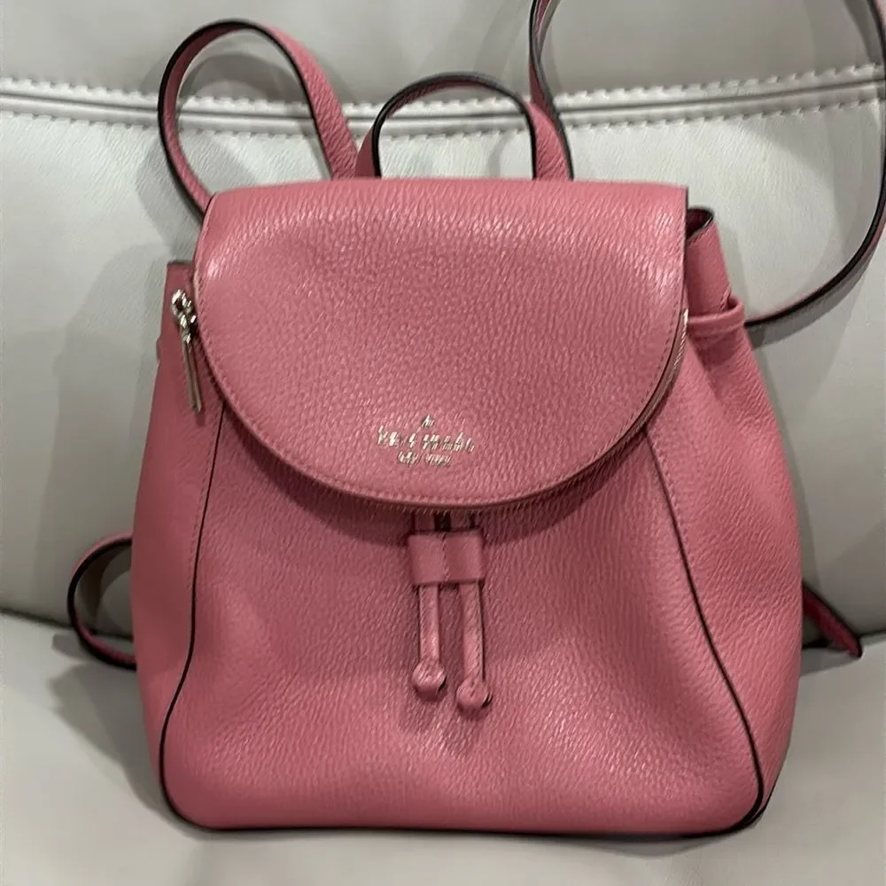 NWOT Kate Spade Leila Medium Backpack Pink - Picture 1 of 9